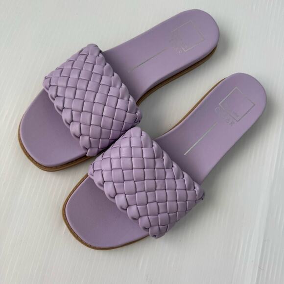Dolce Vita Grazie basket weave slide sip on sandals lilac size 9.5 purple - Picture 2 of 11